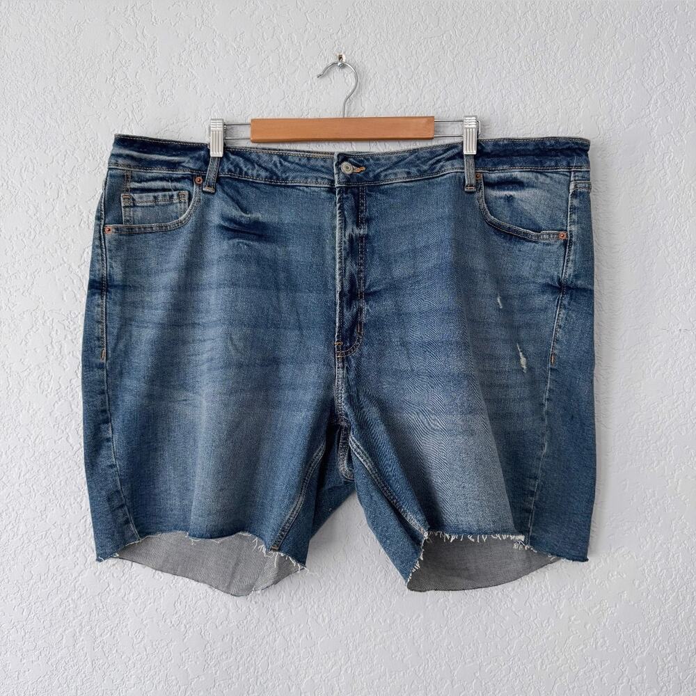 Old Navy Dark Wash High-Rise O.G. Straight Shorts Size 26